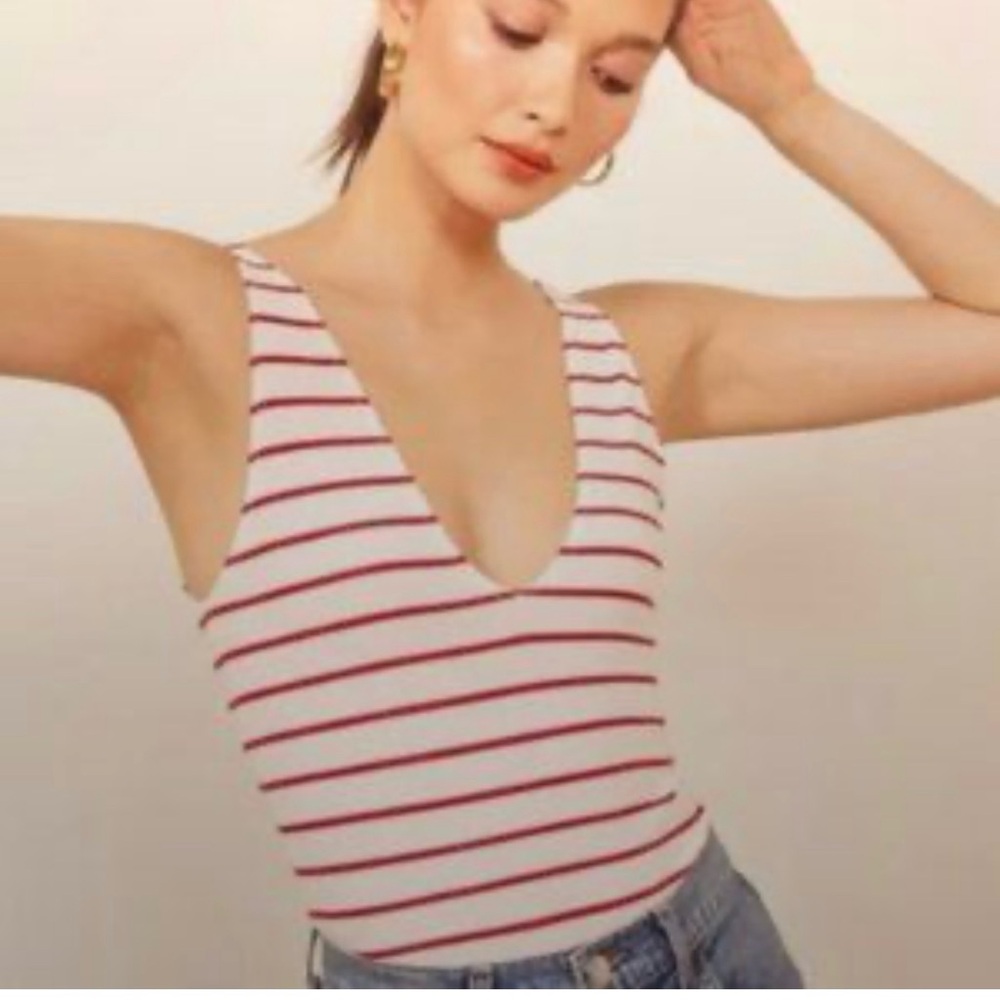 Reformation Maui Pepe stripe tank